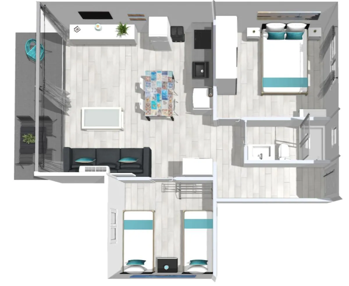 Roses Apartments Ocean 2 Habitaciones Vista Mar Lateral